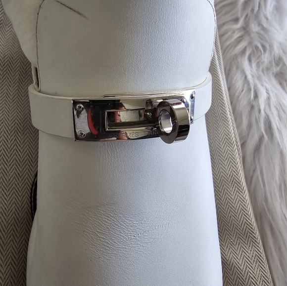 Hermes Carlotta Mule. Authentic!! White Size 38 - Picture 6 of 10